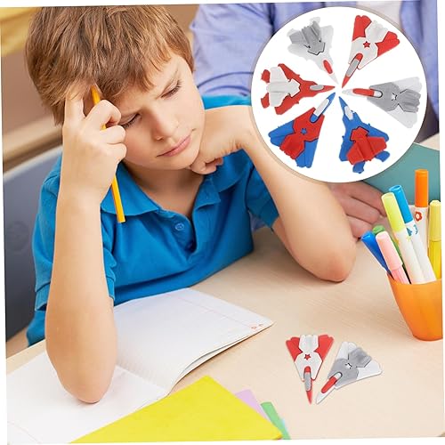 Miniatura 8 de Novalty - Borrador de lápiz, 18 piezas de borrador, mini rompecabezas para niños, modelo de avión, juguete de juguete, mini borrador de lápiz,