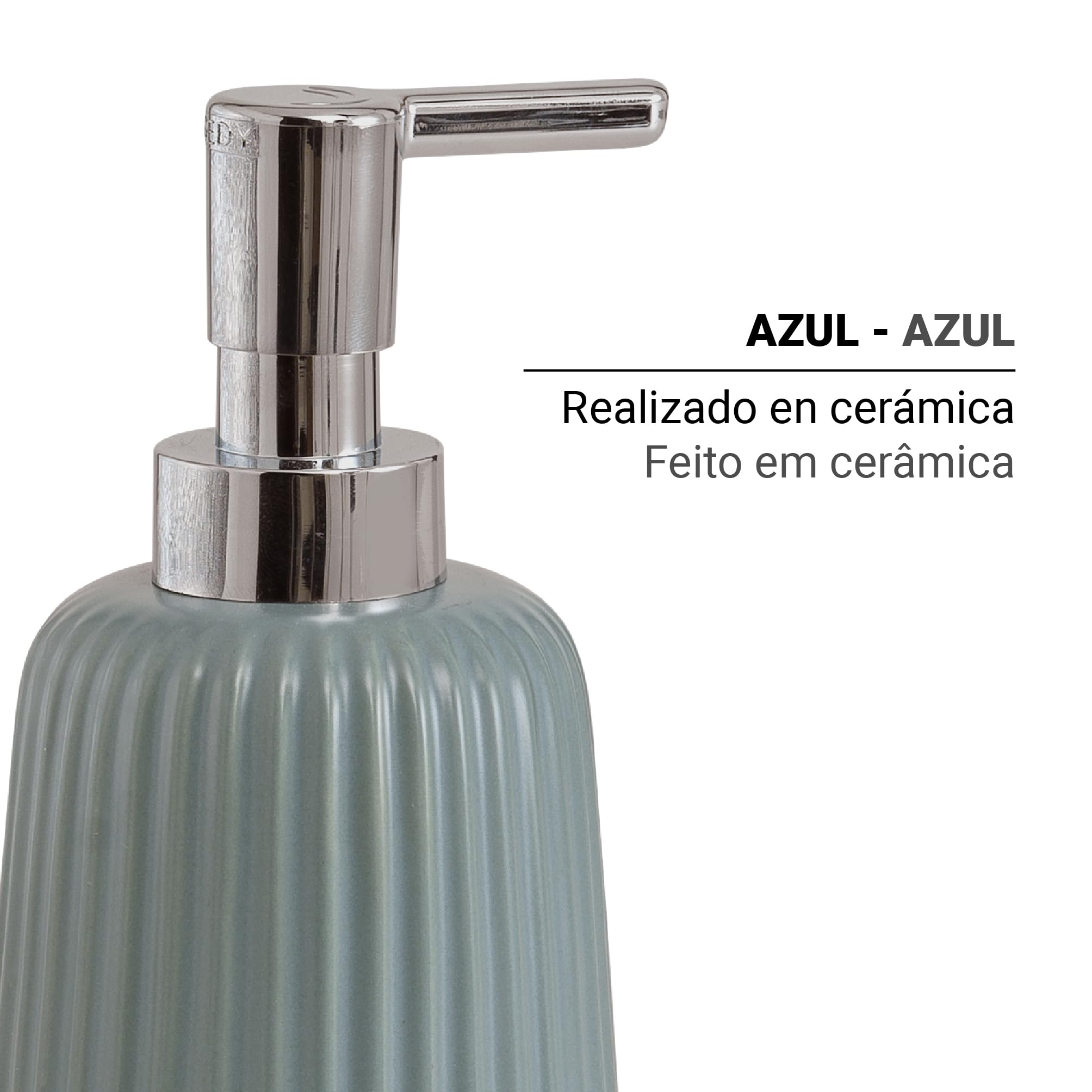 Gedy Marika Soap dispenser Blue, 8x8x18cm - Image 2