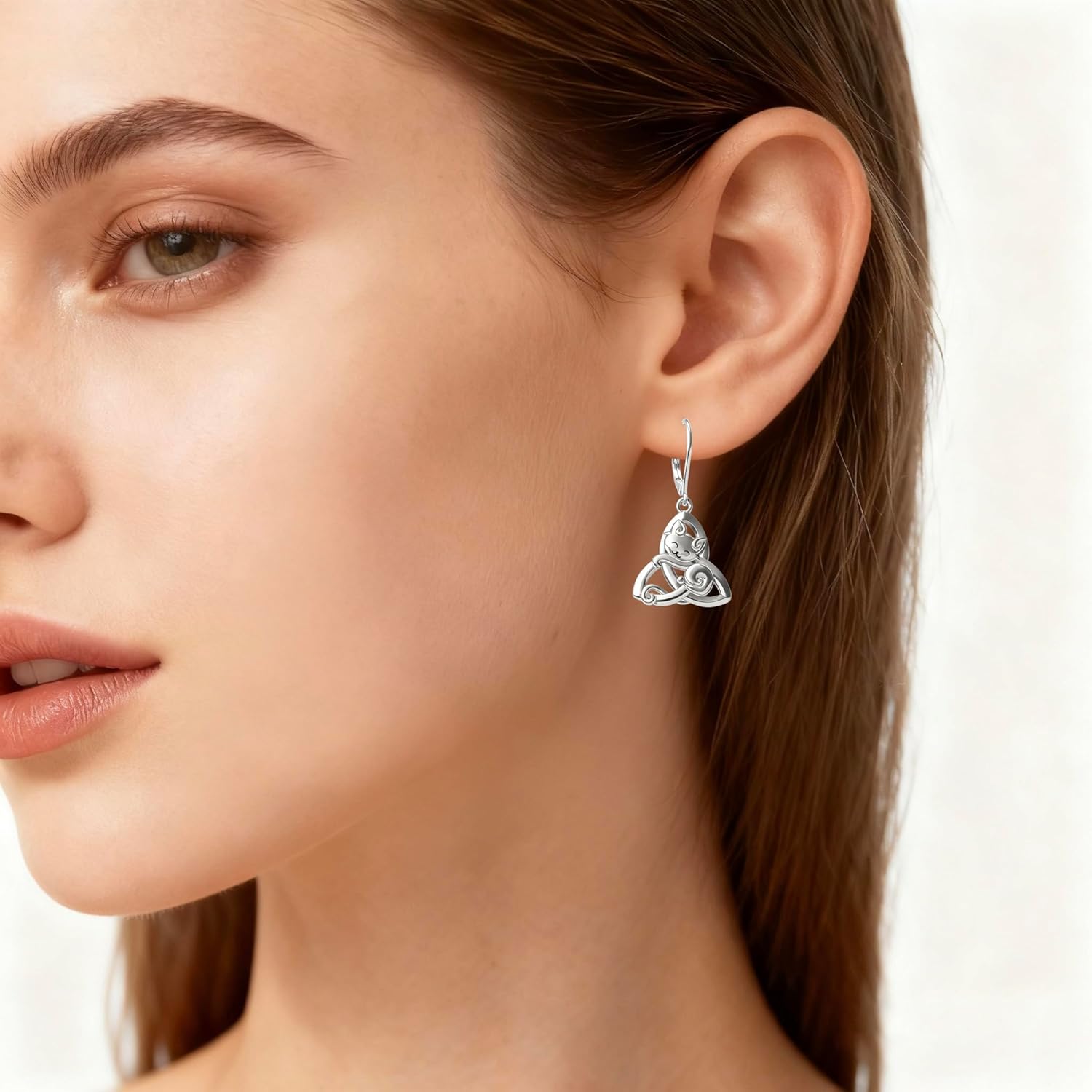 Celtic Earrings for Women 925 Sterling Silver Irish Celtic Knot Dangle Earrings Celtic Gifts