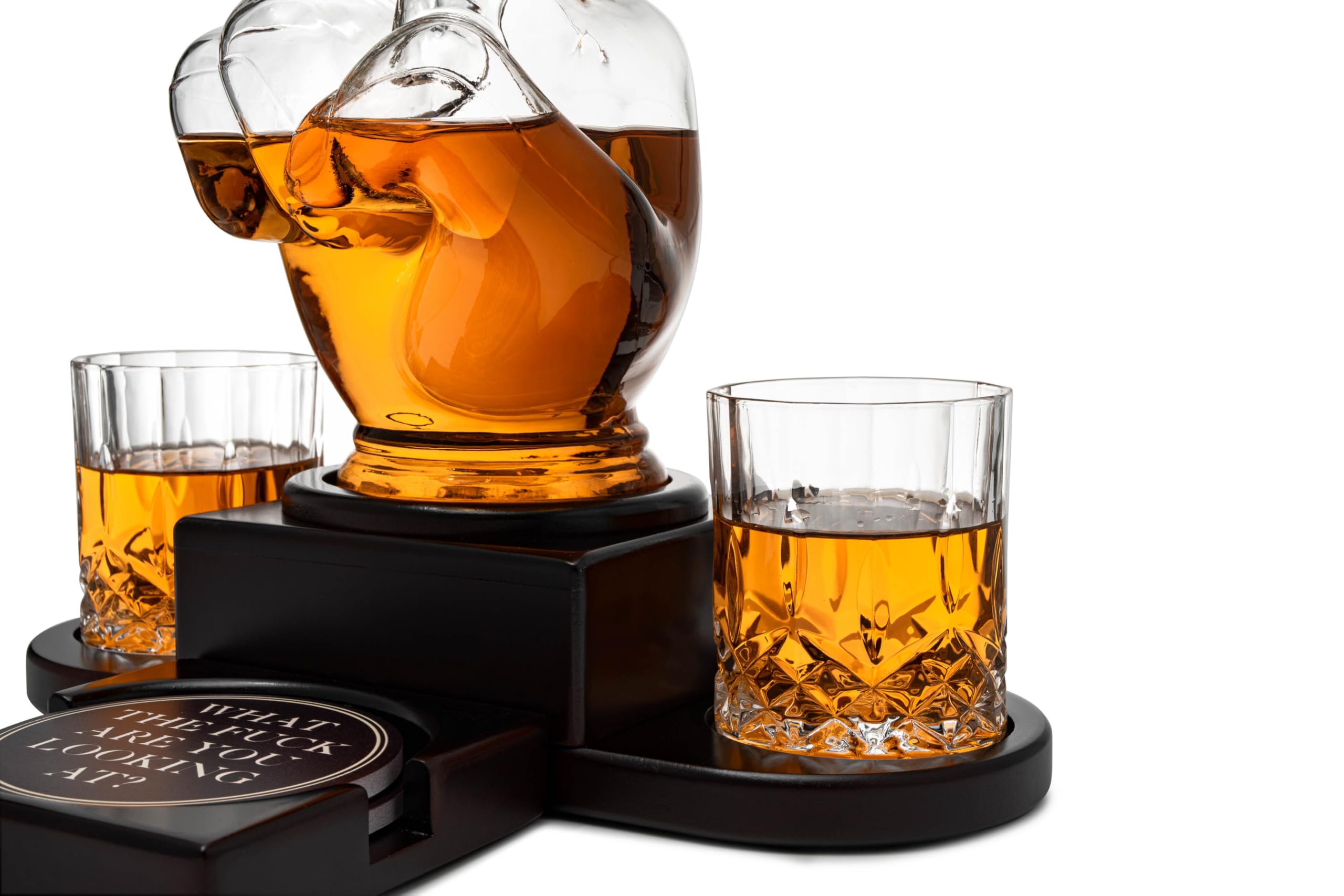 Carafe à décanter pour doigt d'honneur - Cadeau amusant - Pour whisky ou vin