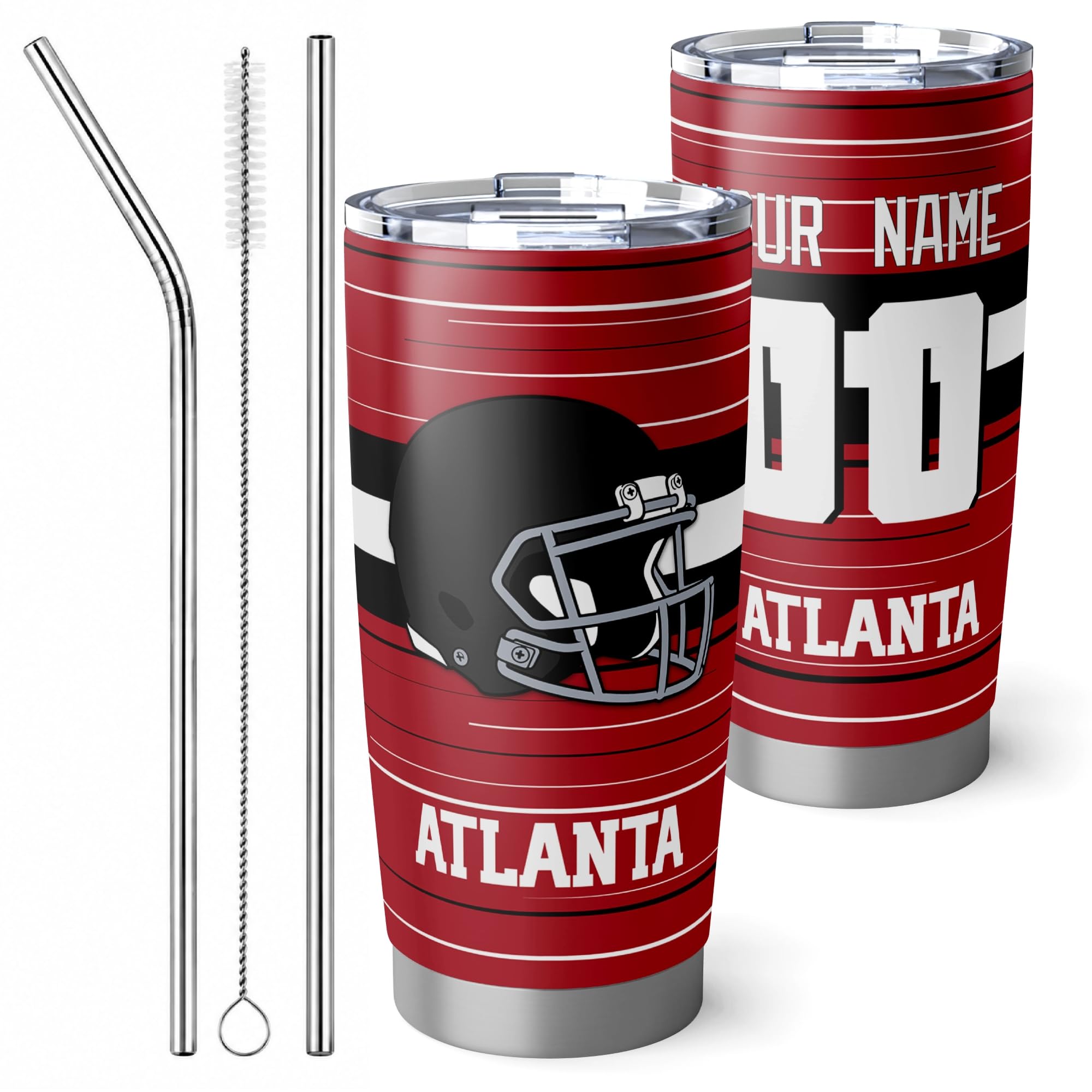 Atlanta Tumbler 20oz Travel Mug Gifts Custom Name Number