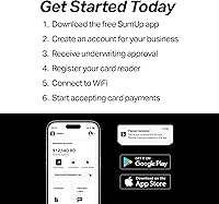 Vista 7 de SumUp Solo Lector de tarjetas de crédito con estación de carga. Interfaz de pantalla táctil completa con tarjeta SIM gratuita y datos móviles