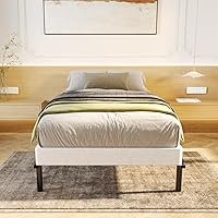 Vista 4 de LUMUNANCE Base de colchón Twin Box Spring de 3 pulgadas, perfil bajo, tamaño individual, con cubierta de tela, fácil montaje