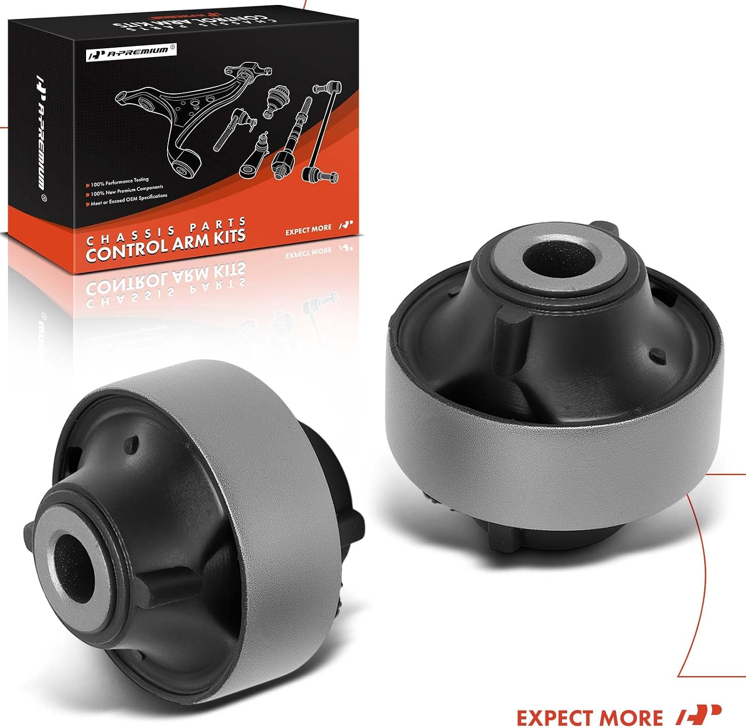 A-Premium 2 x Front Lower Rearward Control Arm Bushing Kit, Compatible with Nissan Versa 2007 2008 2009 2010 2011 2012