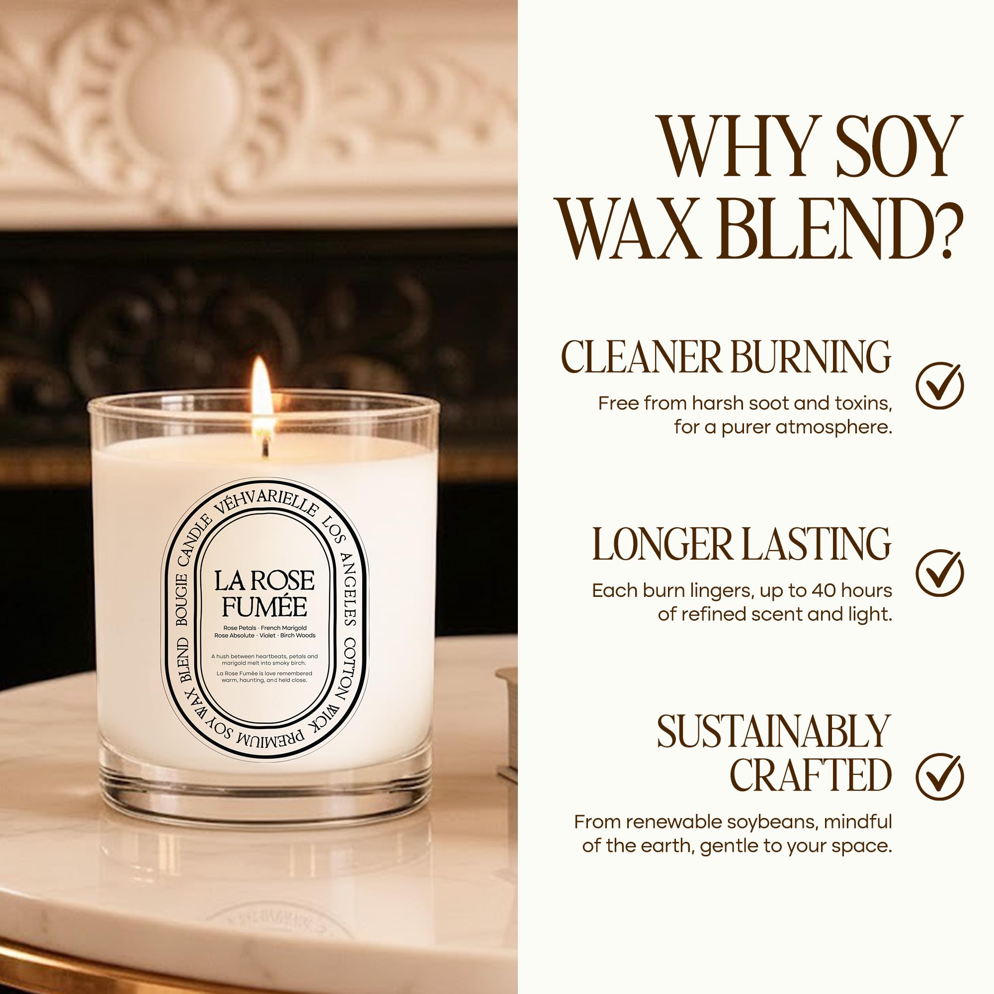 Burning Roses Premium wosk sojowy luksusowy słoik zapachowy świeca