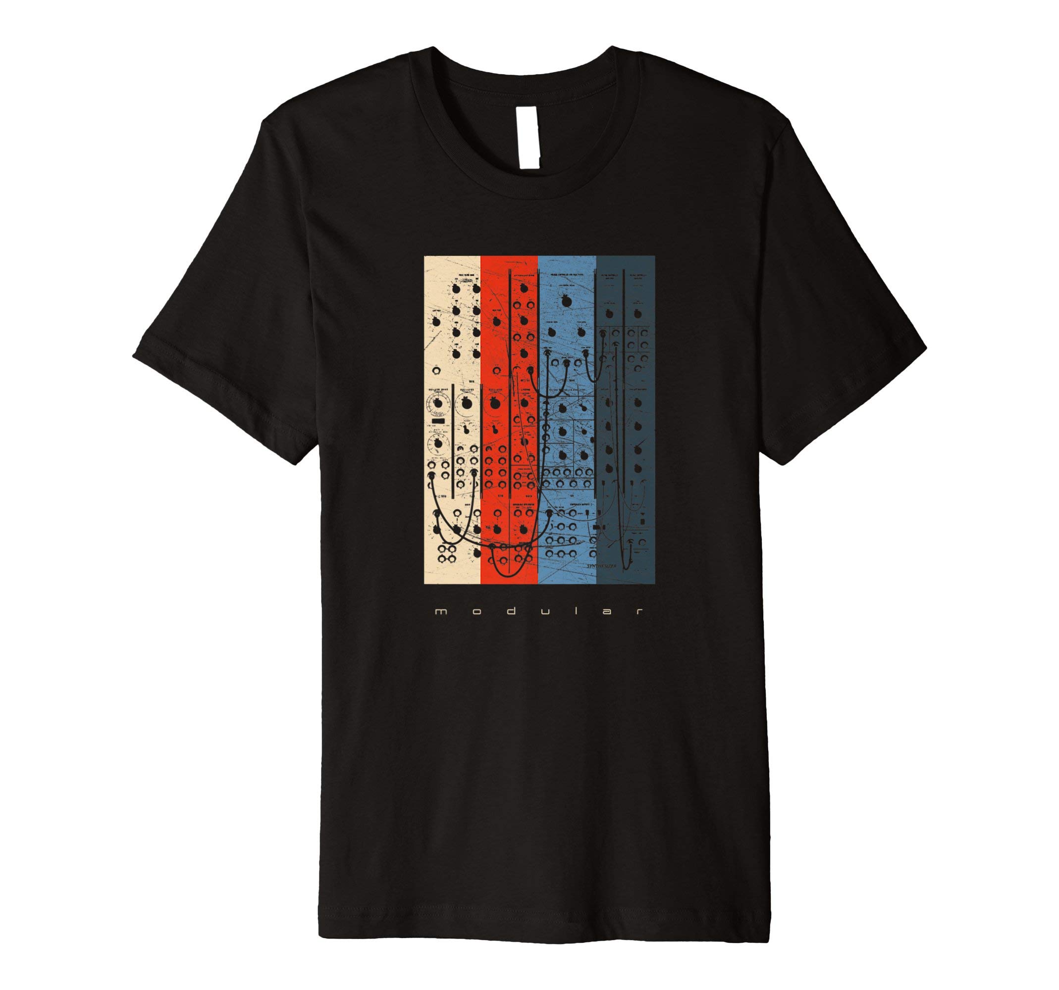 Synthesizer Vintage Modular Analog Gift T-ShirtVintage Modular Synthesizer - Analog Synth Nerd T-Shirt T-ShirtOEKO-TEX STANDARD 100