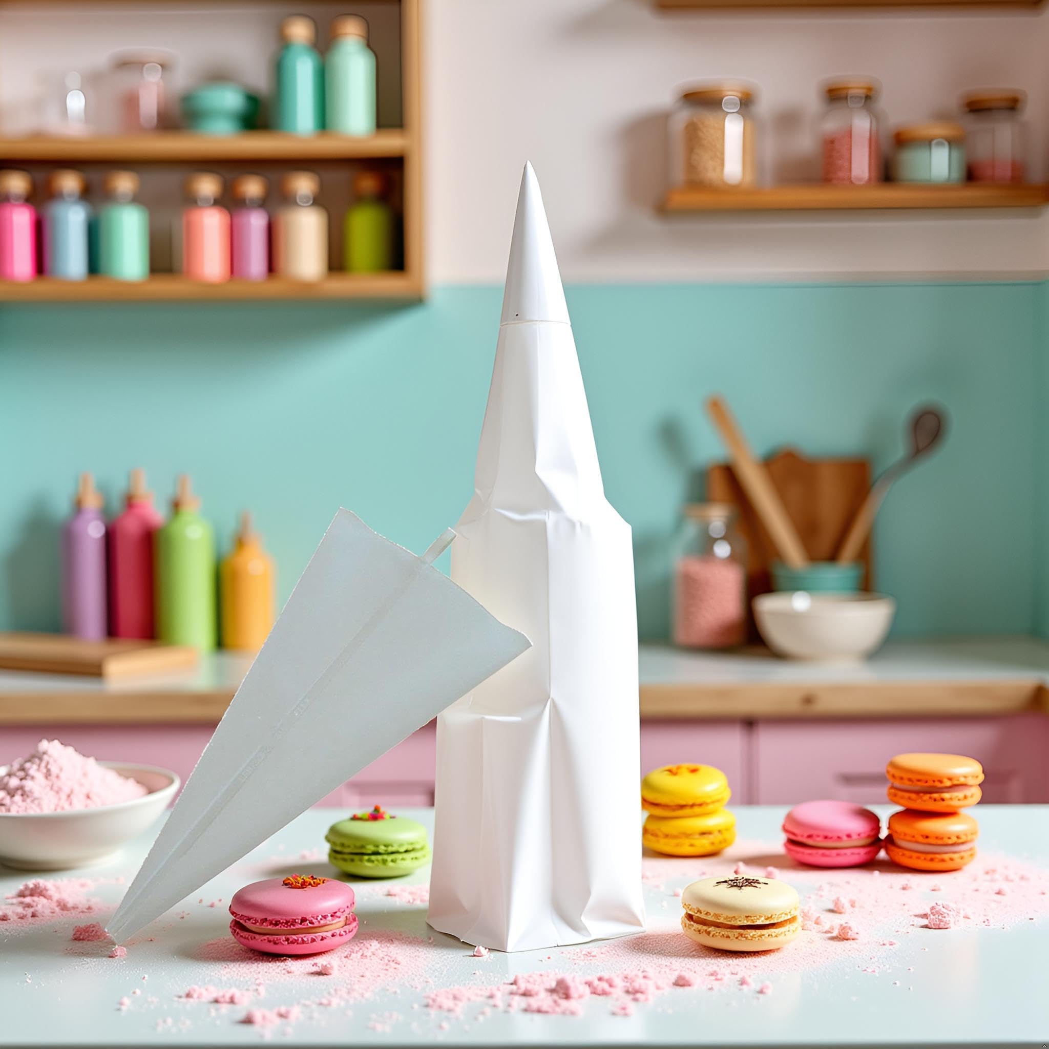 1 manga pastelera reutilizable de silicona blanca, bolsas de pastelería, bolsa de crema como decoración de pasteles, fondant, azúcar, accesorios de cocina, regalo de diferentes tamaños (12 pulgadas)