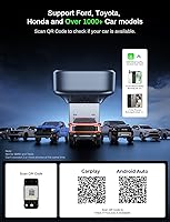 Vista 5 de Adaptador inalámbrico CarPlay 2 en 1 2026 compatible con Apple CarPlay y Android Auto, mini Bluetooth USB A y USB C Dongle Convertir con cable a