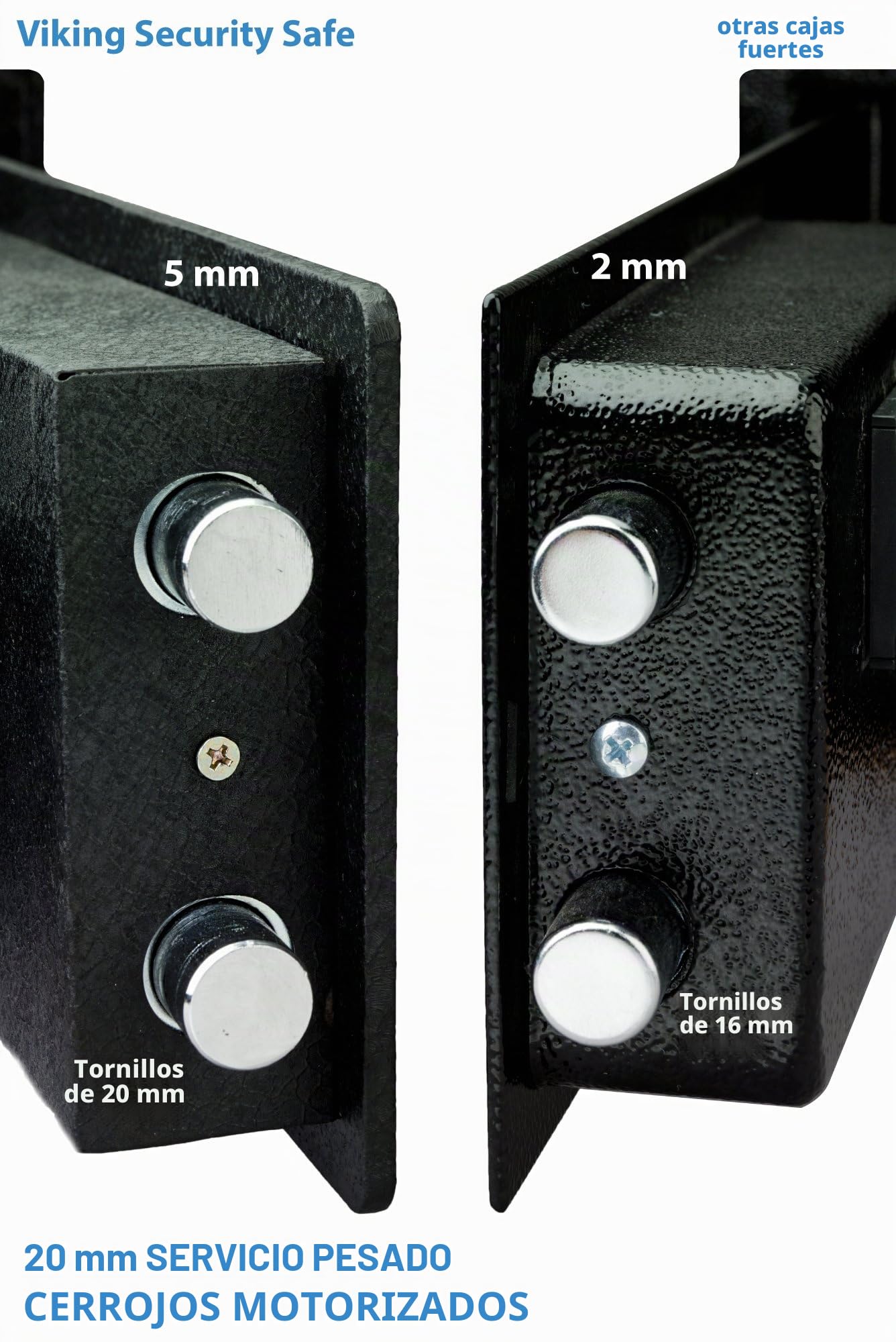 Viking Security Safe VS-52BLX - Caja Fuerte biométrica de Alta Resistencia Oculta en la Pared, Seguro para Huellas Dactilares