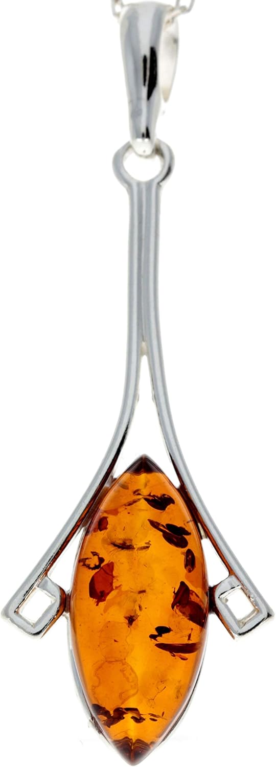 Collana Con Ciondolo A Forma Di Volpe In Ambra Piccola - Gioielli Con Animali In Argento Sterling 925, Pietre Preziose In Ambra Baltica - Italia - Foto 5