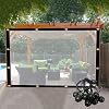 Transparent Tarpaulin Durable Outdoor Vinyl Curtain with Fold Translucent Waterproof Tarpaulins, for Greenhouse, Roof, Swimming Pool Color : Clear, Size : 2.5x3m8.25x9.9ft