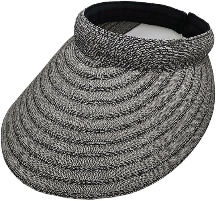 Striped Hat Empty Top Ladies Casual Shopping Play Sun Protection Beach