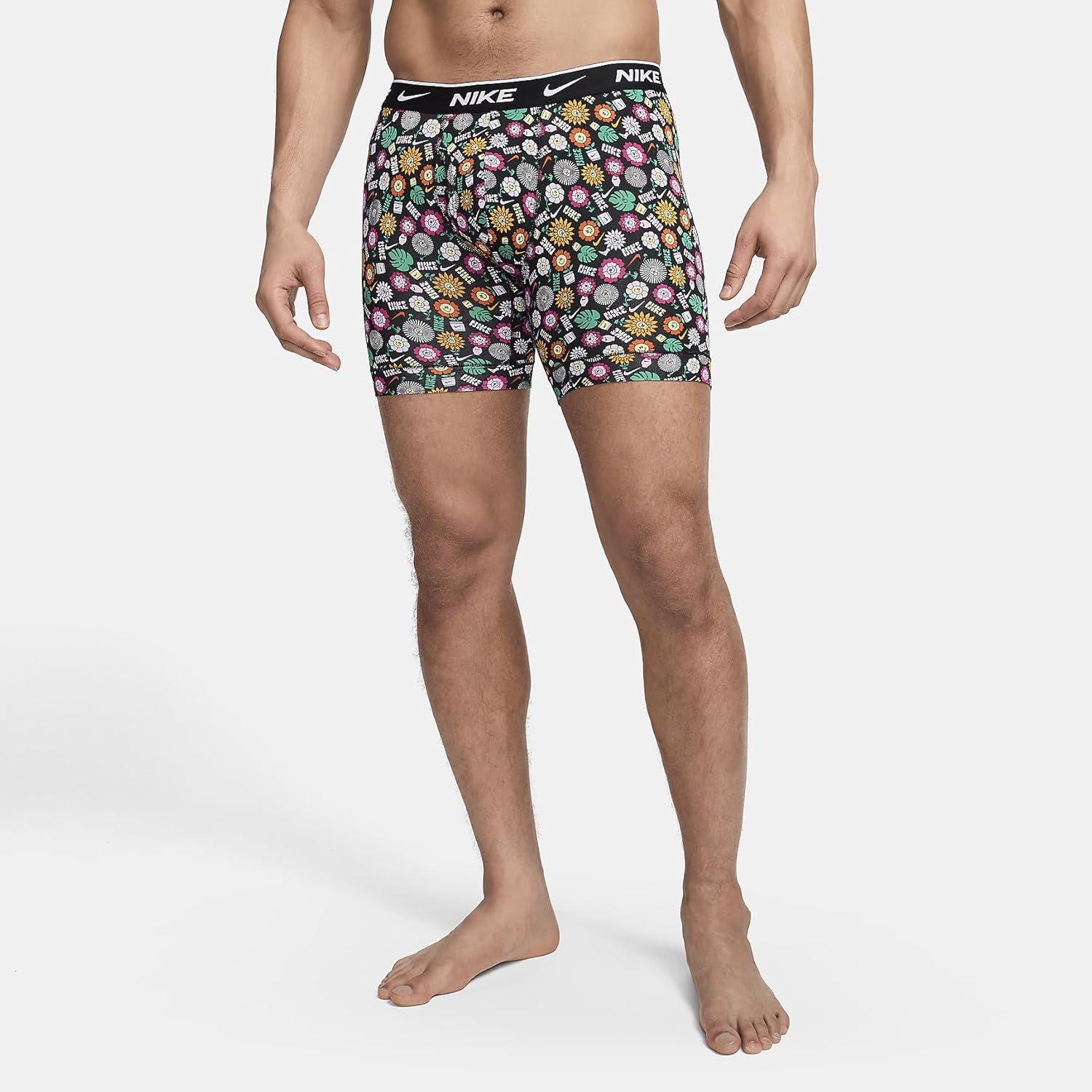 Nike Dri-FIT Essential Cotton Stretch Men's Boxer Briefs (3-Pack) (Multi-Color, KE1167-854) Size Medium - Image 2