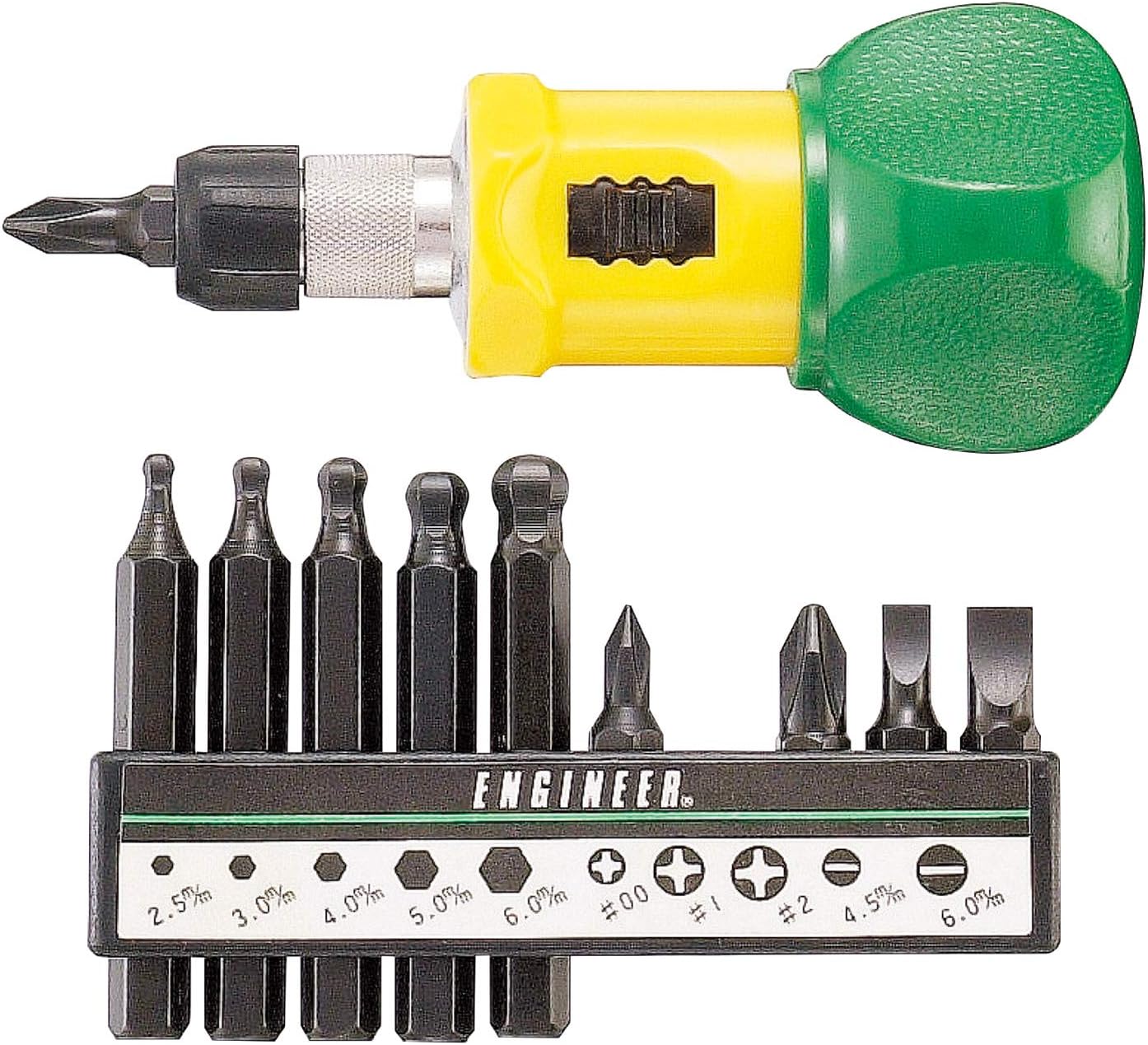 ENGINEER Engineer Ratchet Stubby +2/-6mm, +1/4.5mm DR-03