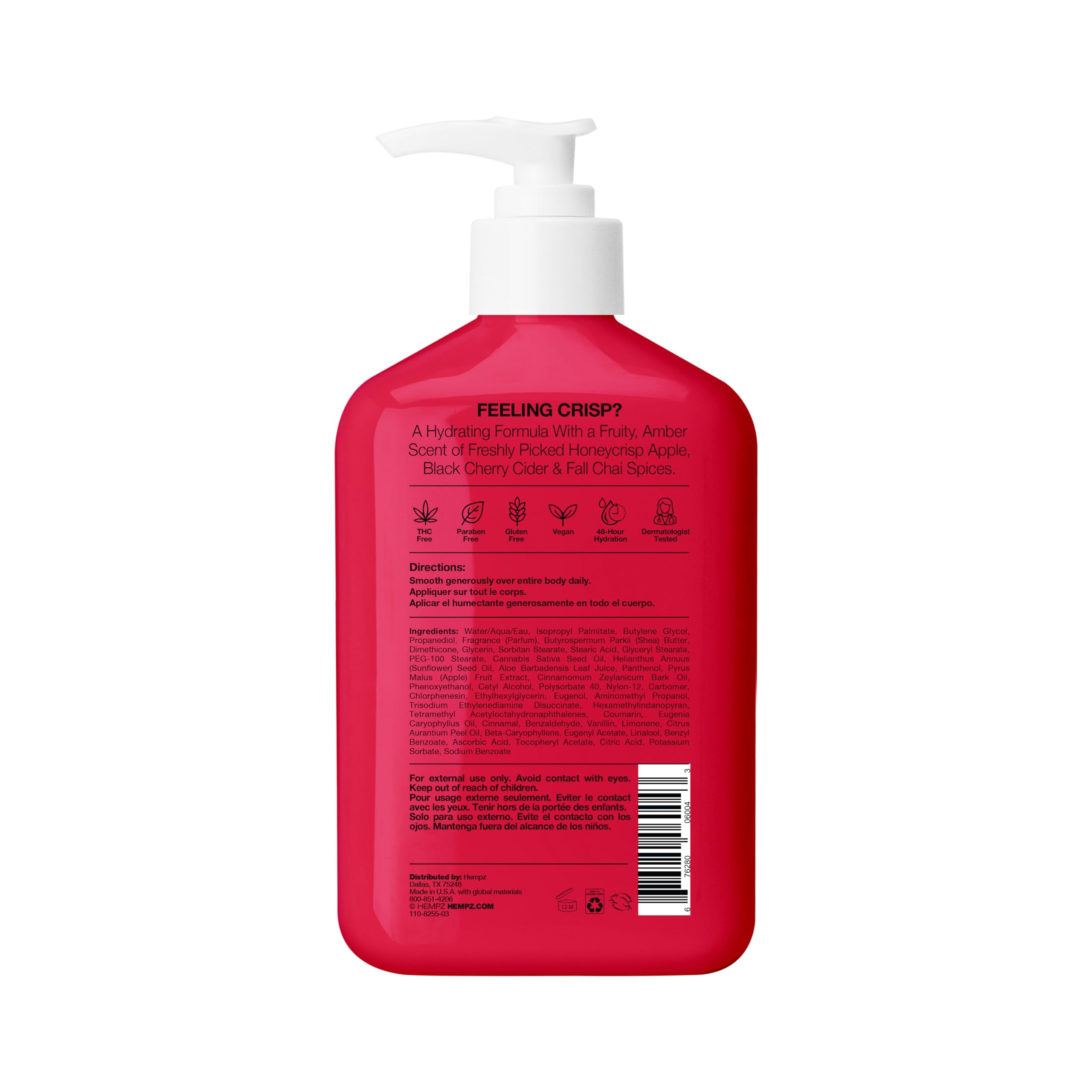Amazon.com : Hempz Honeycrisp Apple & Cherry Chai Body Moisturizer