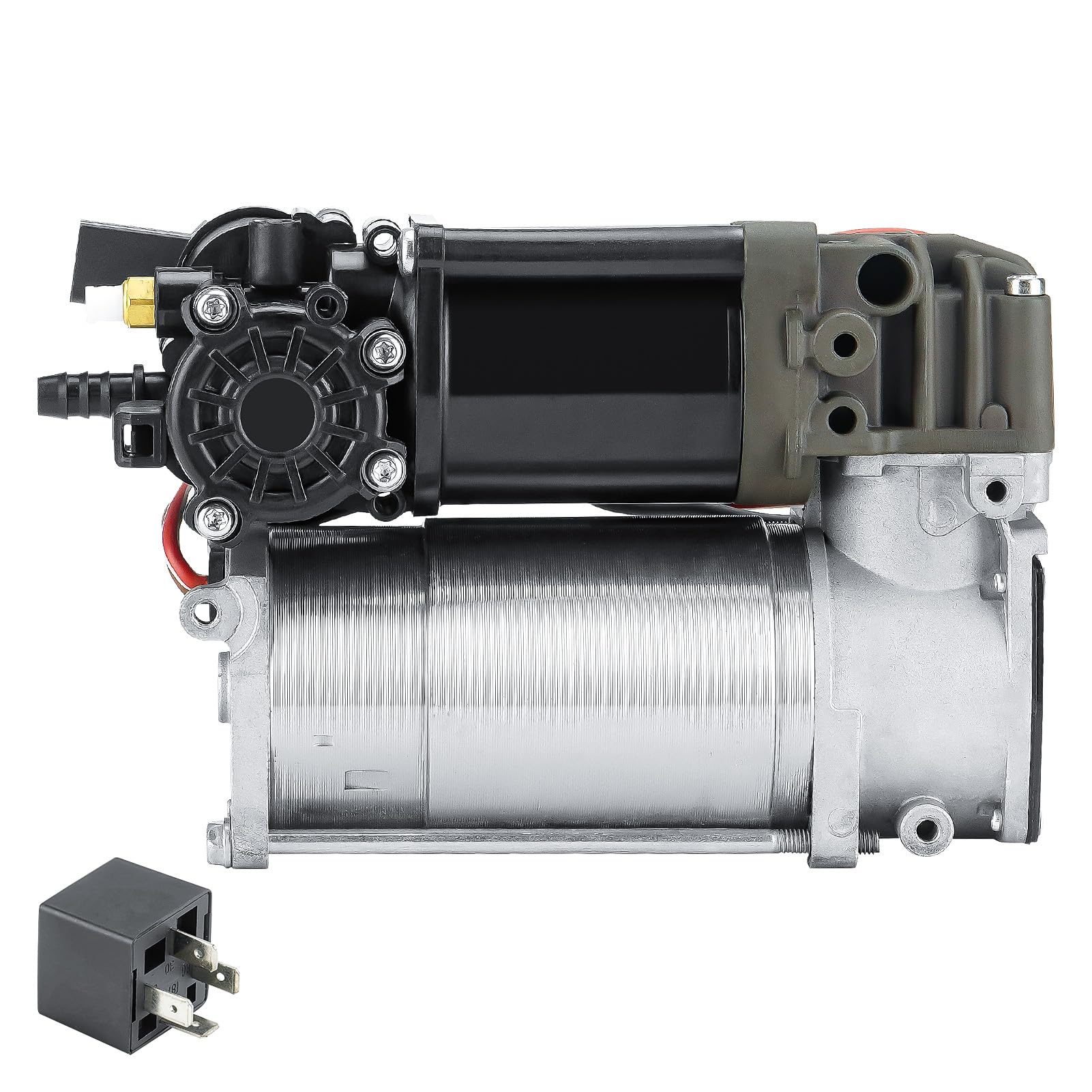 Air Suspension Compressor Pump with relay Fit for BWM 535i GT 550i GT 760Li 740i 740Li Alpina B7L 750i ActiveHybrid 7 Alpina B7 750Li, Replace for 37206784137 37206789165