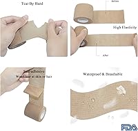 Vista 11 de Vendajes Vet Wrap para caballos, cinta médica vendaje autoadherente, vendaje autoadhesivo, cinta veterinaria de 2 pulgadas x 3 unidades de cinta