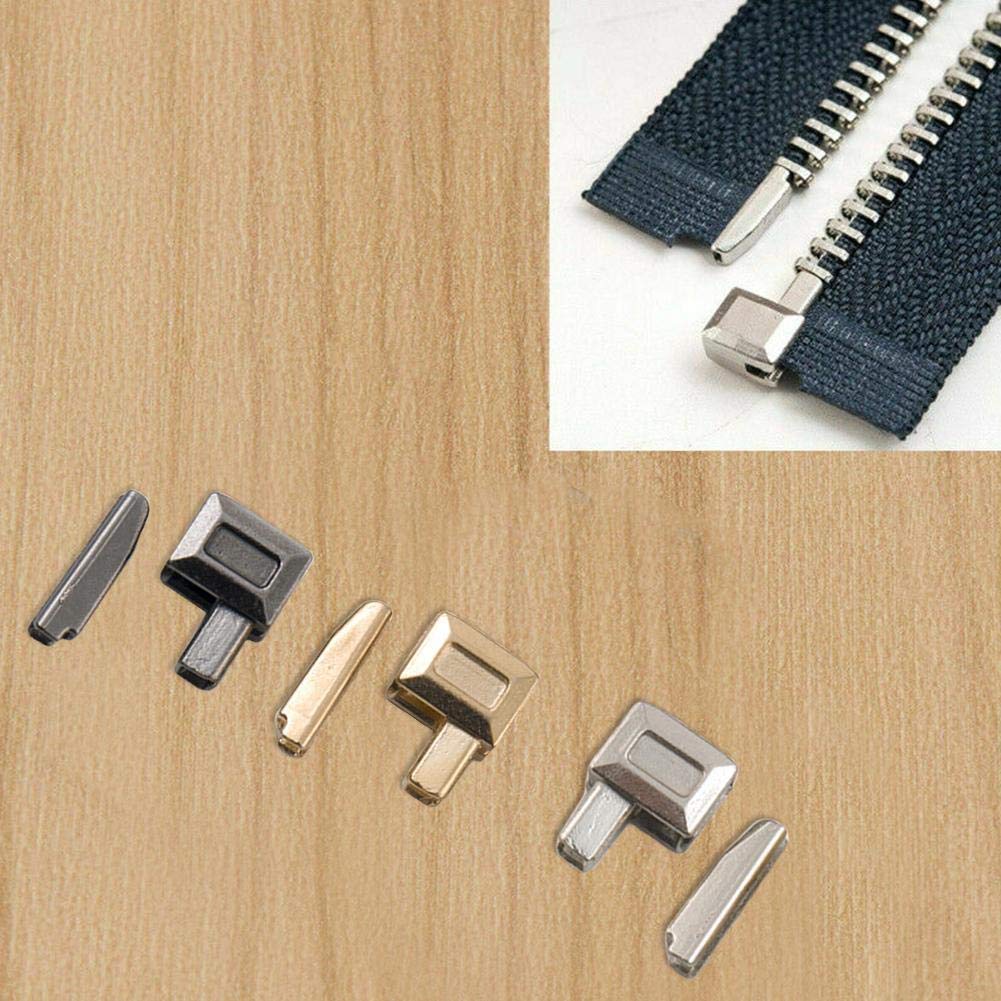 10 perni di inserimento per cerniera in metallo, accessori a doppia testa, riparazione perno coda, presa per cerniera, kit di riparazione per cerniera, fermaporta per cerniera (oro)