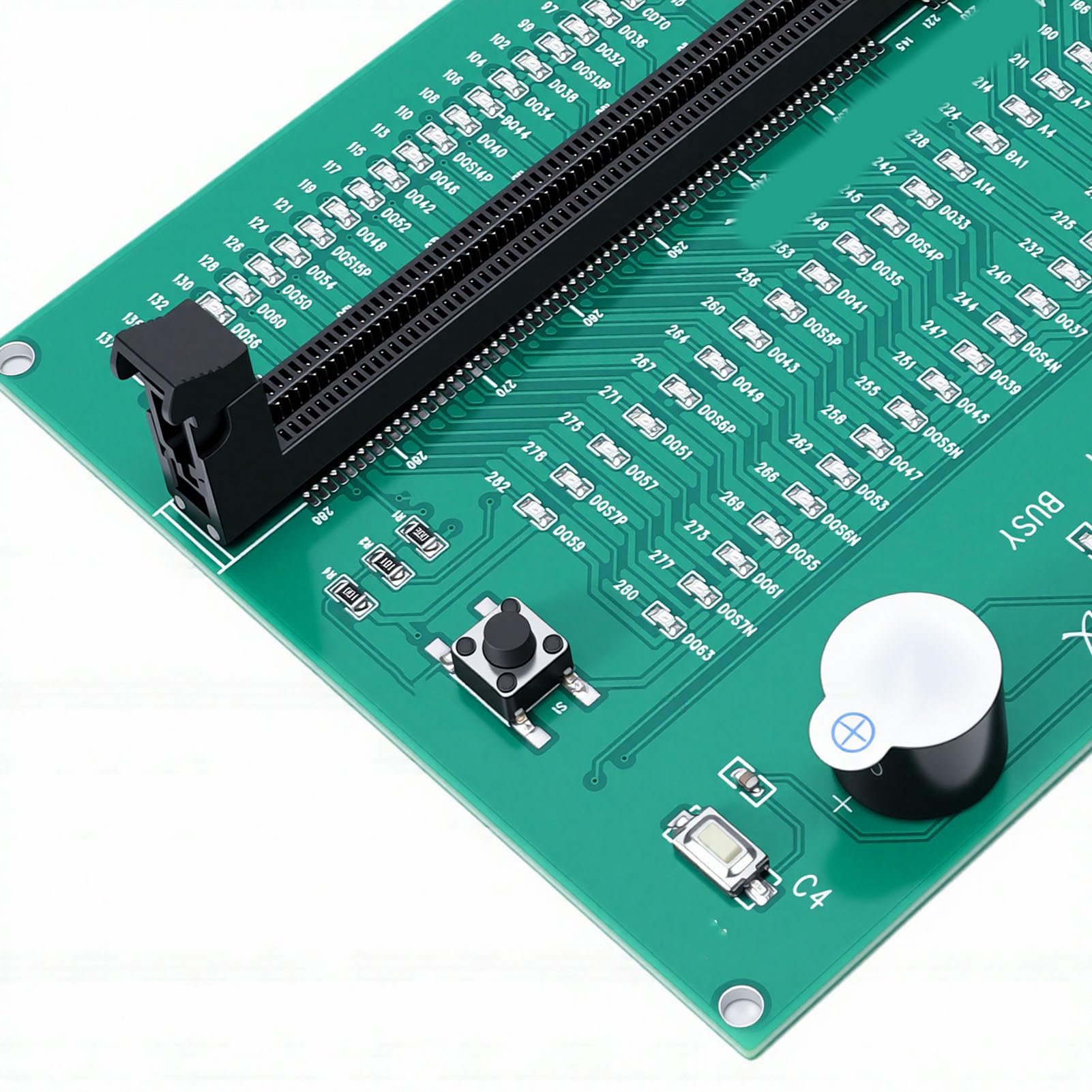 Tester Pamięci DDR4, Analizator Diagnostyczny Pamięci Komputera Stacjonarnego ze Wskaźnikami LED i Wypalaniem SPD, Karta Testowa Komputera Stacjonarnego dla Modułu RAM DDR4 PC Technicy IT