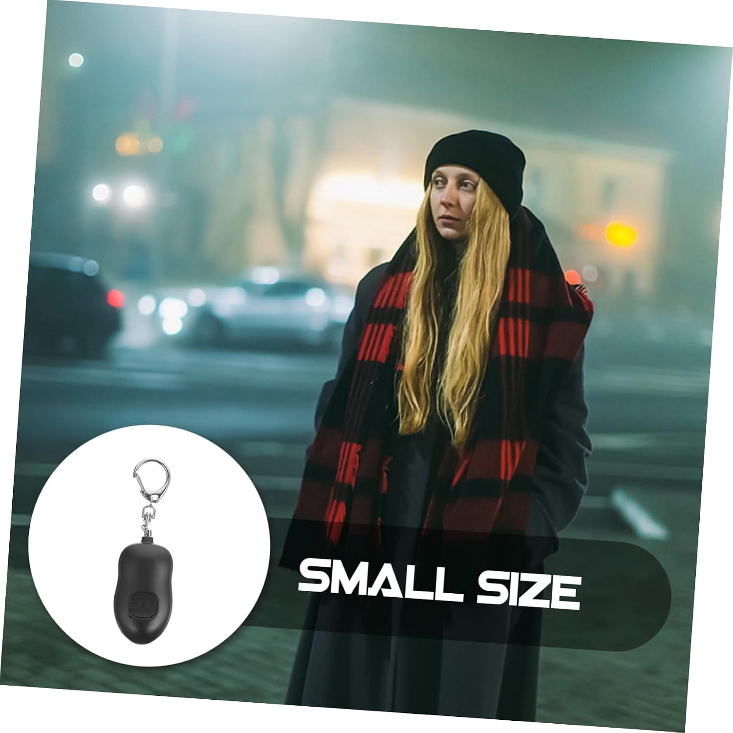 POPETPOP Mini Emergency LED Flashlight Personal Safety Alarm for Women Smart Self Keychain Alarm Function for Travel and Outdoor Use