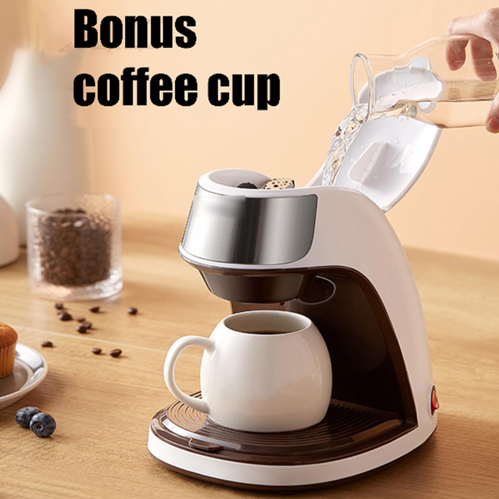 Máquina de café, sistema de preparación integrado totalmente automático para el hogar y la oficina pequeña, ideal para café y té