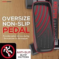 Vista 7 de KeppiFitness Steppers for Exercise at Home, Stair Stepper with Resistance Bands for Home Cardio Exercise - FITSTEP Series