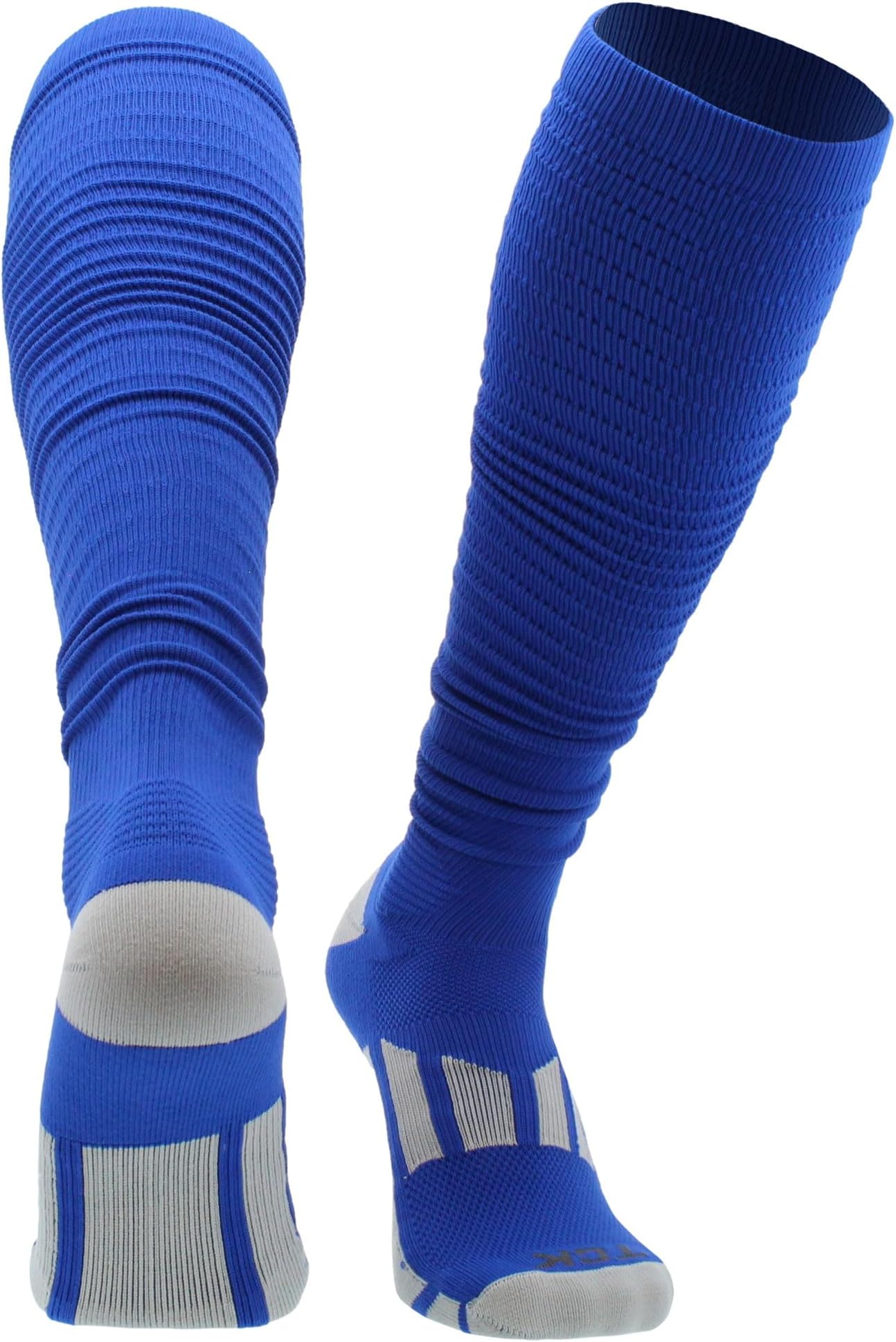 Football Scrunch Socks, Pre-Scrunched – Extra-Long Moisture-Wicking Over the Calf Socks for Youth, Boys & Men | Made in USA