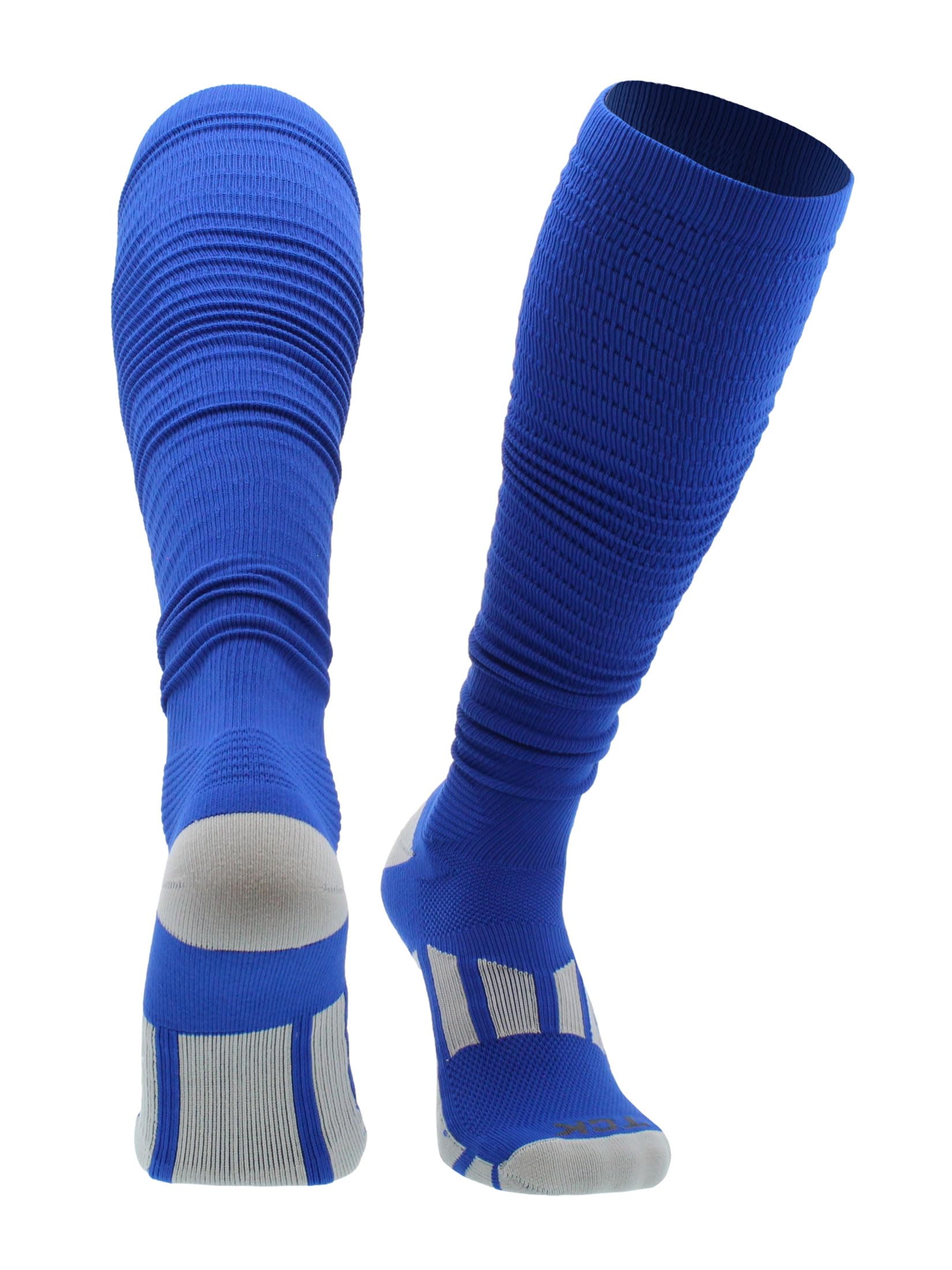 Calcetines de fútbol pre-apretados, extra largos que absorben la humedad sobre la pantorrilla para jóvenes, niños y hombres, fabricados en Estados Unidos