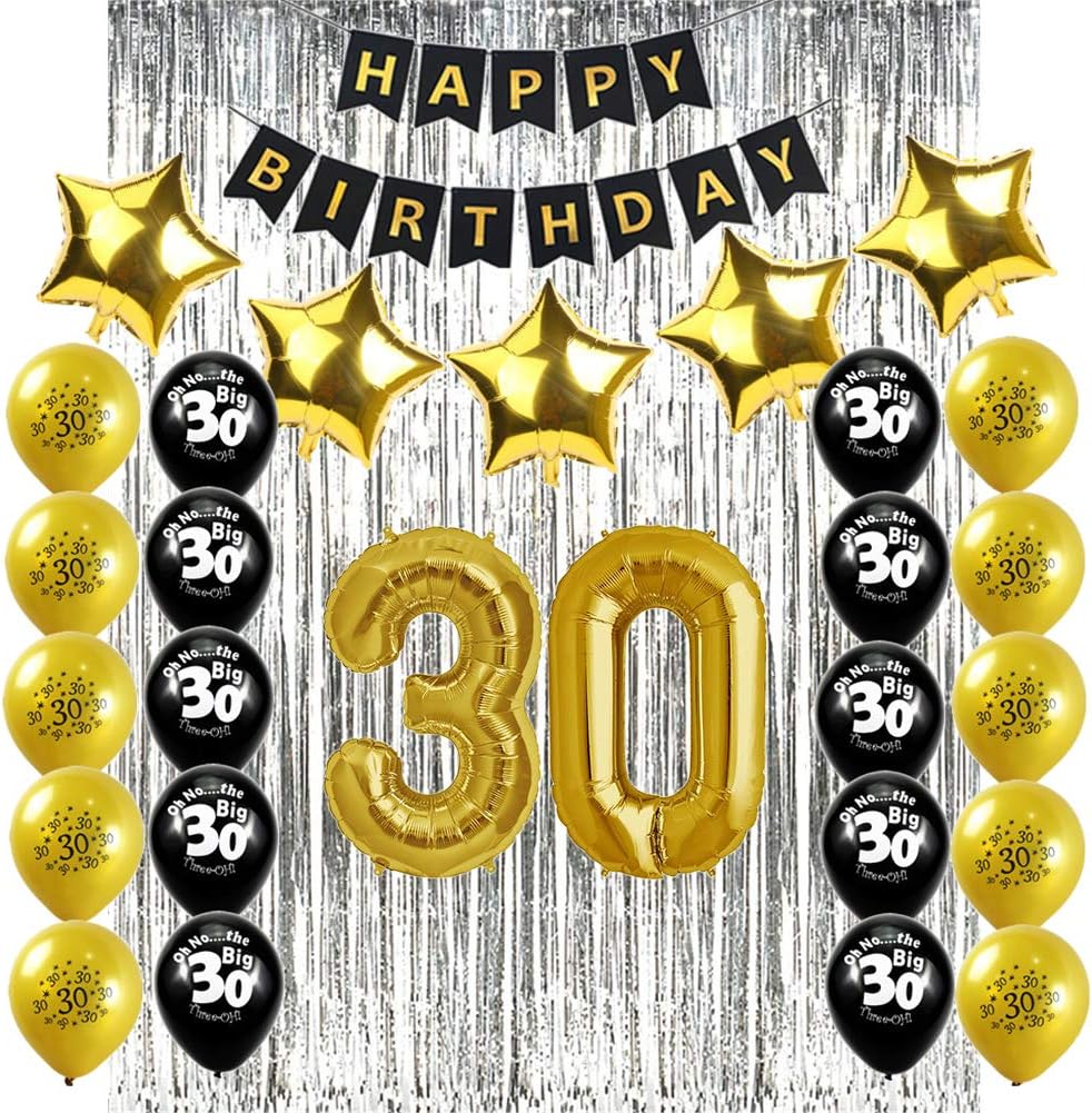Sunarrive Deco Anniversaire 30 Ans Noir Et Or Decoration Ballons 30 Ans Pour Homme Femme Amazon Fr Cuisine Et Maison Sunarrive Deco Anniversaire 30 Ans Noir Et Or Decoration Ballons 30 Ans Pour Homme Femme Amazon Fr Cuisine Et Maison