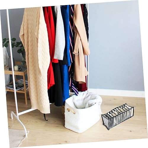 Miniatura 2 de BUGUUYO 3 cajas de almacenamiento de calcetines, caja de almacenamiento de plástico, cajones para ropa, cajones colgantes para armario, divisores de