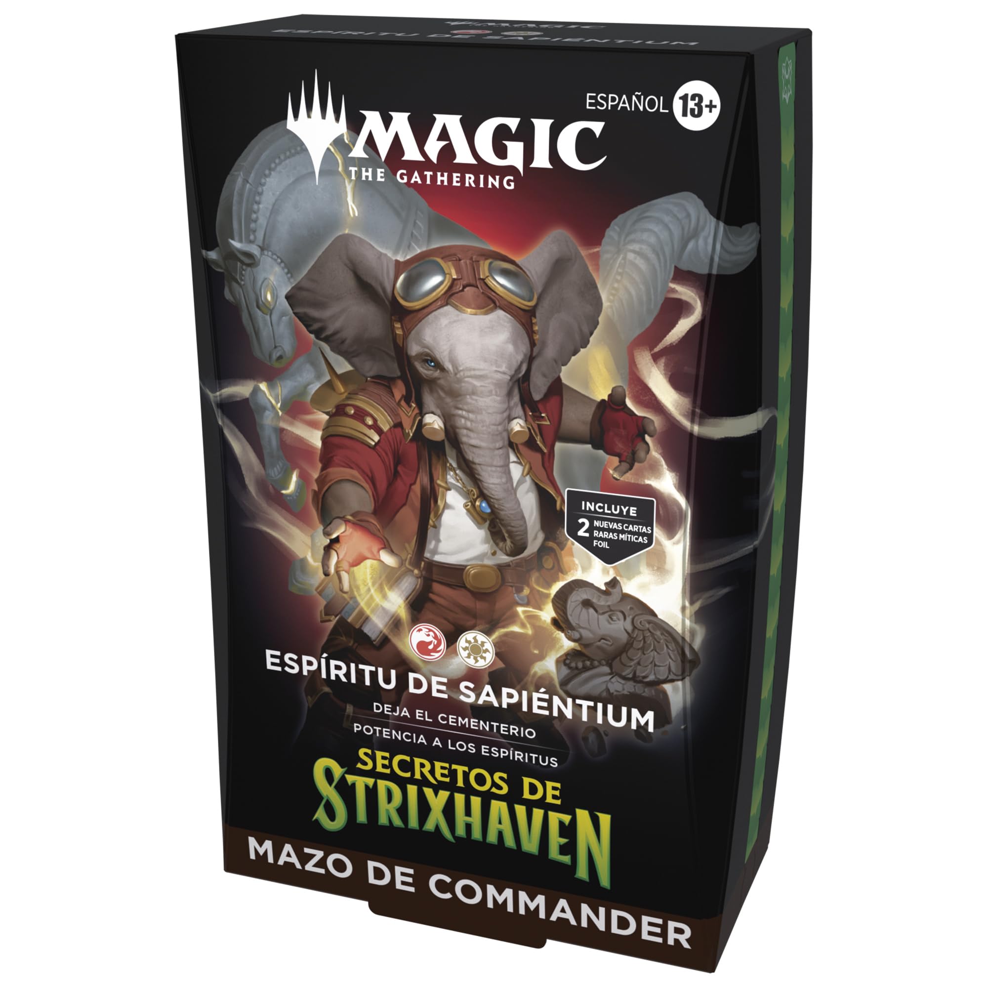 Mazo de Commander de Secretos de Strixhaven, de Magic: The Gathering - Espíritu de Sapiéntium (Versión en Español)