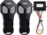 Vista 1 de 12V Wireless Winch Remote Control 2 Pack Universal Mini 5 Wire Control Winch with Dual Manual Matching Transmitter Kit for Truck, ATV and SUV Winch