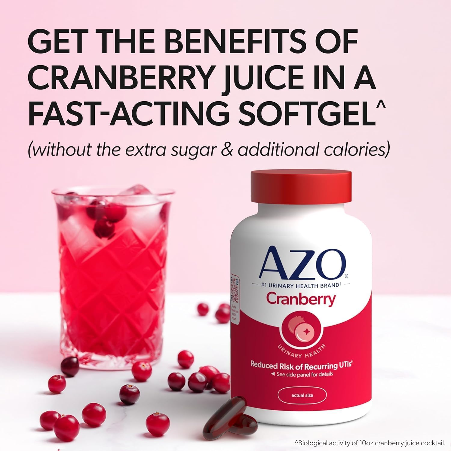 AZO Cranberry, Maximum Strength, Softgels 100 ea (Pack of 6)