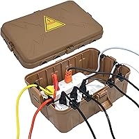 Vista 10 de Hrensaw Caja eléctrica grande para exteriores impermeable (12.5 x 8.5 x 5 pulgadas), cubiertas de salida impermeables IP54 para exteriores