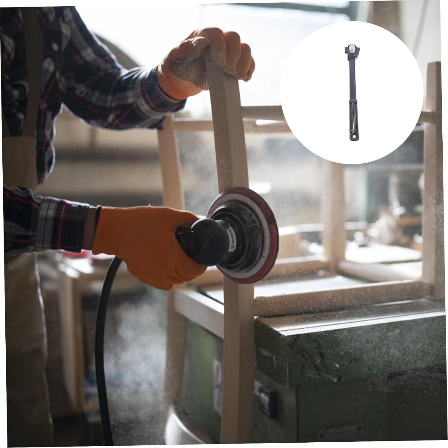 Professional Handheld Grinding Wheel Dresser with Non-Slip Textured Handle Star-Tooth Cutter for Precise Abrasive Wheel Dressing and Grinding Tool Maintenance Dark Grey