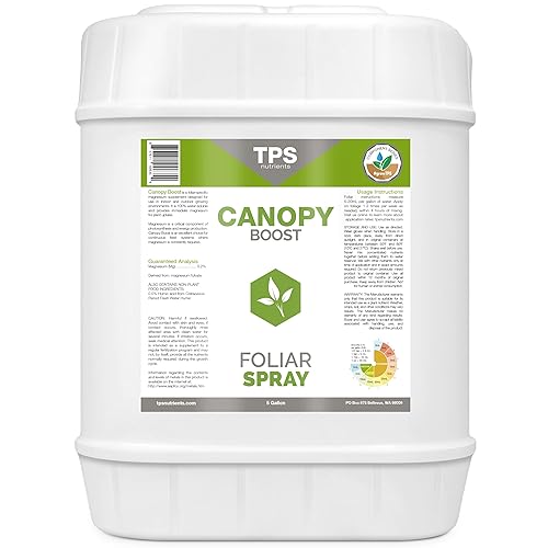 Miniatura 8 de Canopy Boost Spray Foliar para todas las plantas aumenta la fotosíntesis y corrige el amarillamiento común por TPS Nutrientes 1 galón 128 oz