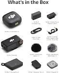 DJI Mic 3 (2 TX + 1 RX + boîtier de chargement), microphone sans fil pour iPhone/appareil photo/Android, ultraléger, contrôle de gain adaptatif pour volume équilibré, double bande anti-interférence, 28h d'utilisation, vlog