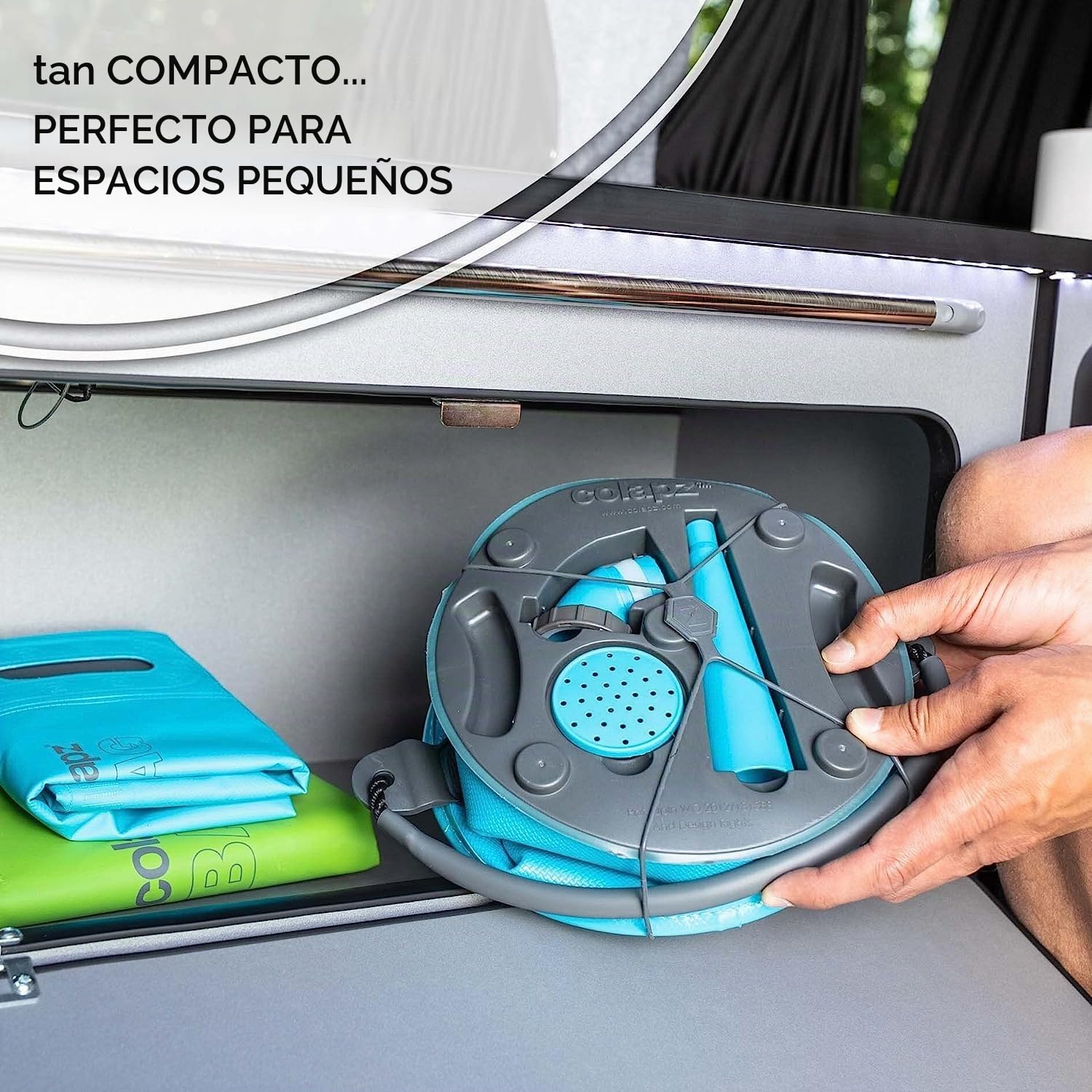 Colapz Regadera Plegable 7L y Cubo 9L para Camping y Jardín | Riega tus plantas o llena depósitos fácilmente con una solución compacta y práctica