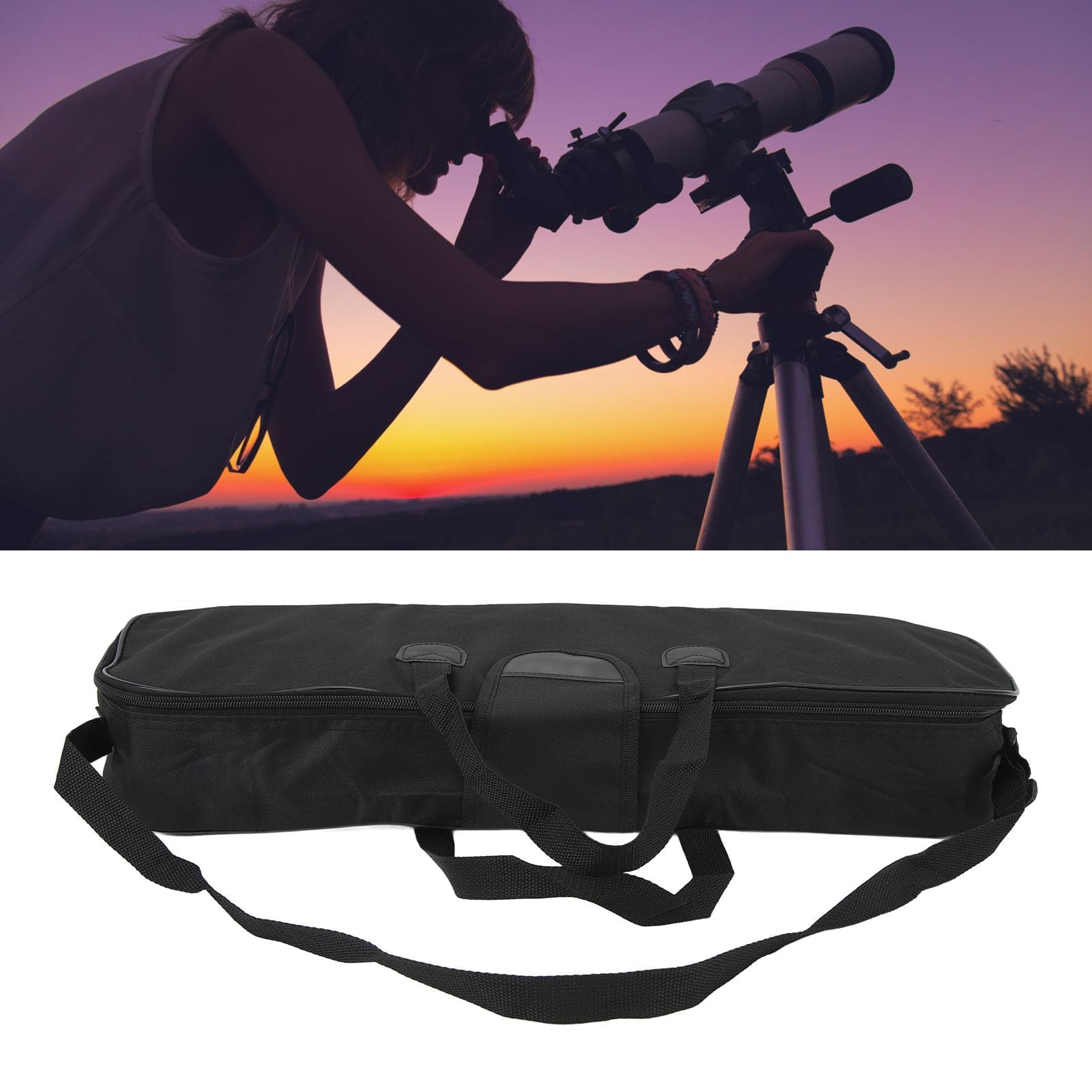 Agatige Bolsa para telescopio, Bolsa de Viaje Grande para trípode para telescopios 70400 70300 Estuche de Transporte Multiusos para telescopio, Montura, trípode y Accesorios