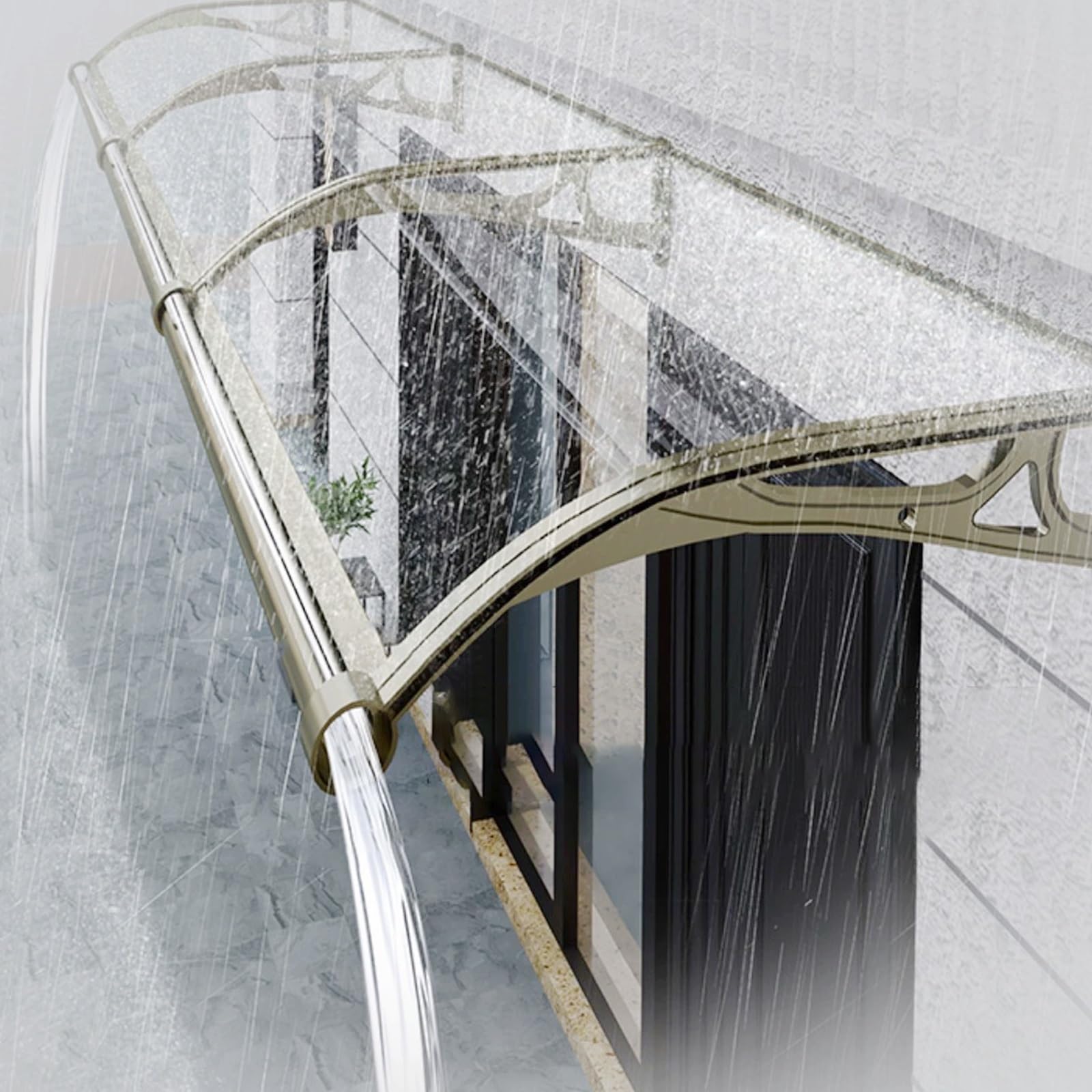 Auvent de fenêtre de patio moderne pour protéger votre entrée de la pluie