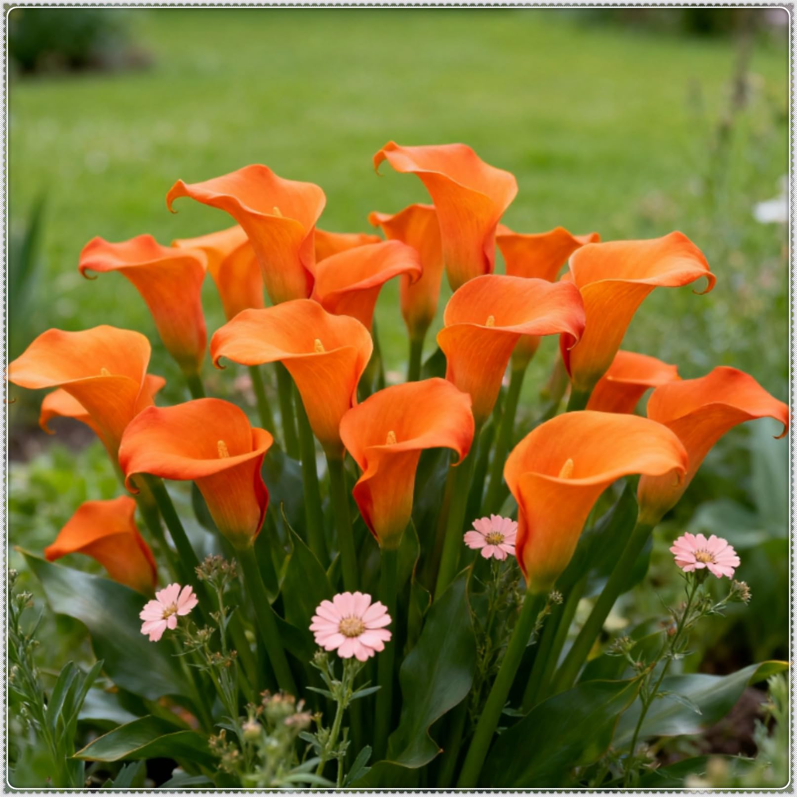 Perennial Calla Lily Bulbs/Easy to Maintain ＆ Easily Pollinated/Grow in Beds, Borders ＆ Patio Pots/Excellent Display-4 Bulbs-D