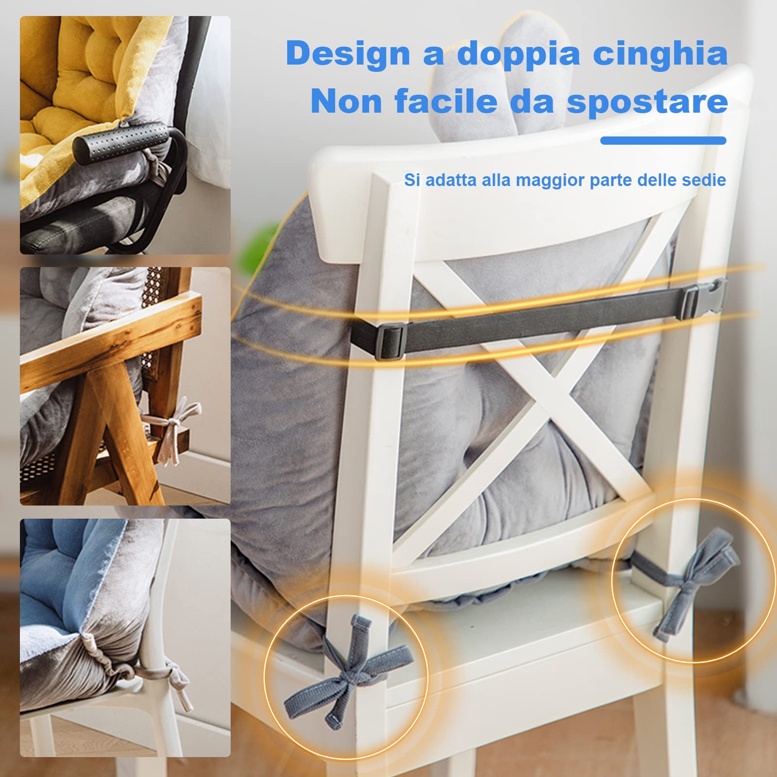 Cuscino da seduta con schienale in Coccyx ergonomico per alleviare i Mal de schiena, cuscino da auto, 45 x 45 cm, colore: Giallo