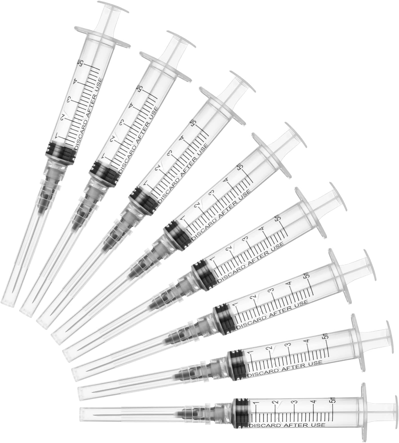 5ml/cc Lab Supplies with Luer Lock 22& Individually Wrapped (20Pack)