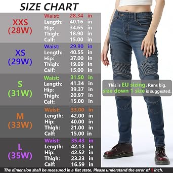 LOMENG Motorcycle Riding Pants Motorcycle Jeans Slim Fit with CE Knee Hip Removable Protectors Armor for Women