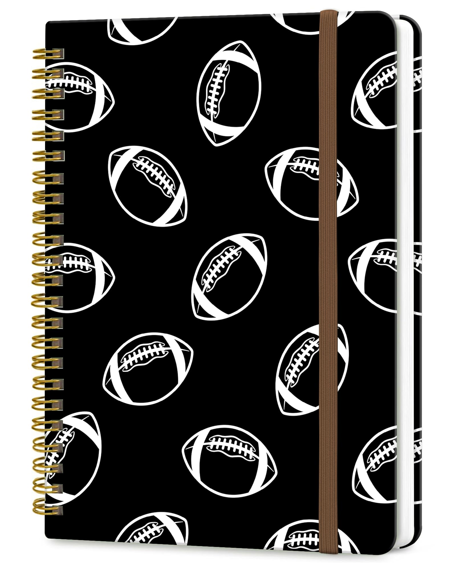 DHGPTS Spiral Journal Notebook, A5 Cute Notebooks for Women Men, College Ruled Hardcover Notebook for Work & Note Taking, 60 Pages Double-Wire