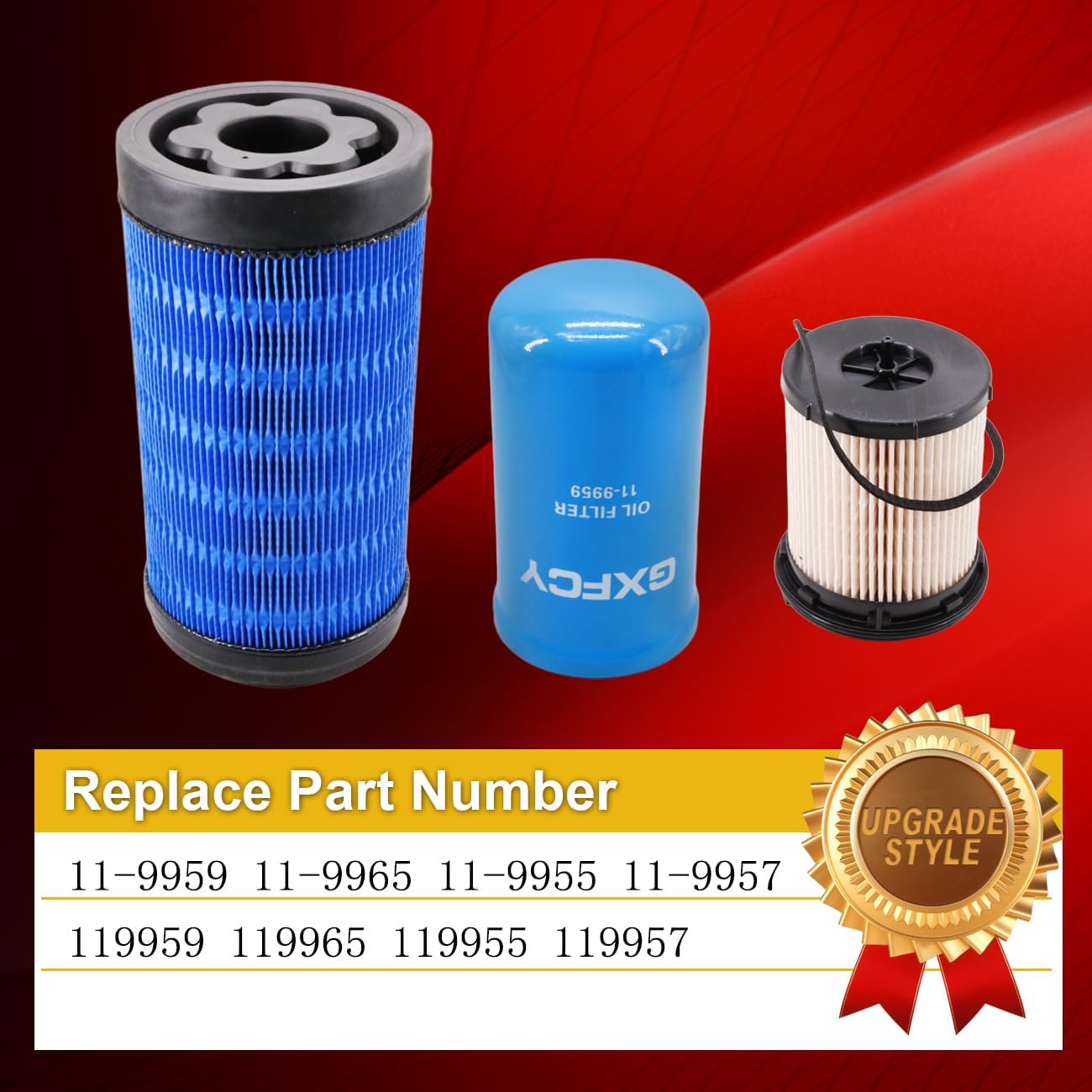 11-9955 Air Filter 11-9959 Oil Filter 11-9965 Fuel Filter Compatible with Thermo King Precedent S600M S600 C600M C600 S610 S700 ALL THERMO KING PRECEDENT Reefer Trailers