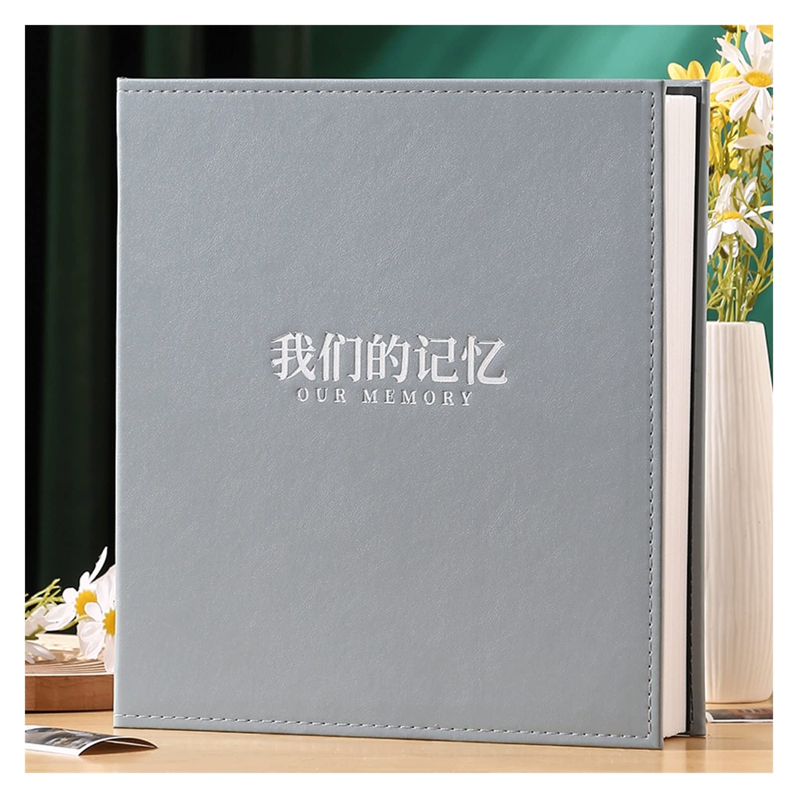 Album fotograficzny 1000 albumów fotograficznych, album pamiątkowy, edycja rodzinna o dużej pojemności śródmiąższowa książka do przechowywania pocztówek dla par albumy ślubne (kolor: 07) (6