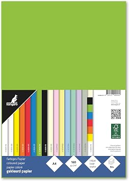 Kangaro Paper A4 160 g Pack of 50 Sheets Green