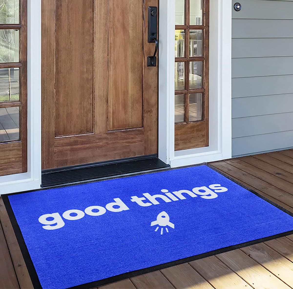 Paillasson Personnalisé Tapis Personnalisable Entrée Interieur Antidérapant avec Photo Logo et Texte Exterieur Commerciale,90x200cm