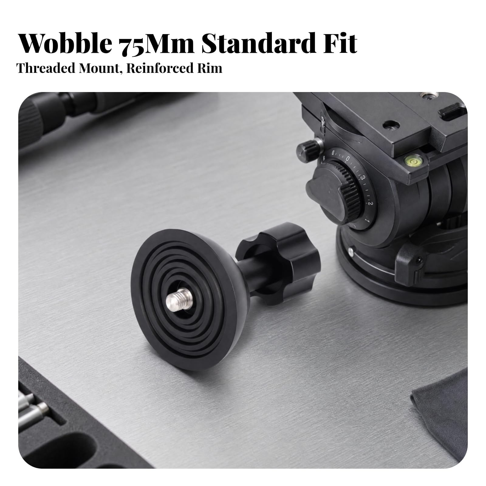 Adaptador Trípo 75 Mm Anodizado | Adaptador Cuenco 75 Mm, Viógrafos